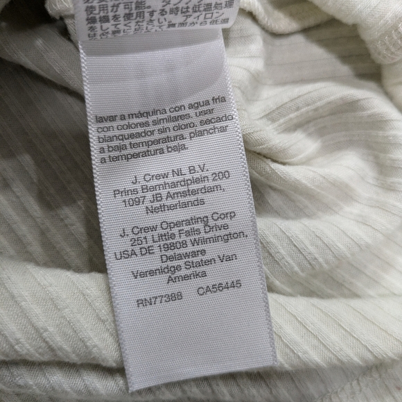 Madewell Ribbed Long Sleeve Turtleneck Top Small - Picture 5 of 6